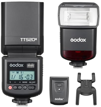Godox TT520III Camera Flash Compatible for Canon Sony Nikon Fuji Olympus | RT Transmitter, 433MHz Wireless Triggering, 1.8s Recycle Time, GN33 On-Camera Speedlight