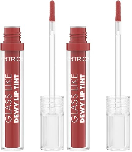 Catrice Cosmetics Tinte labial Glass Like Dewy, Efecto tinte, brillante, 3 ml (Paquete de 2)