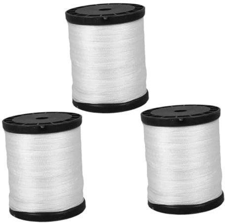 ABOOFAN 3 Rolls of Construction Nylon String Line: Masonry Twine for Building Sites Bricklaying Outdoor Projects - Nylon Cord for Various Construction Needs