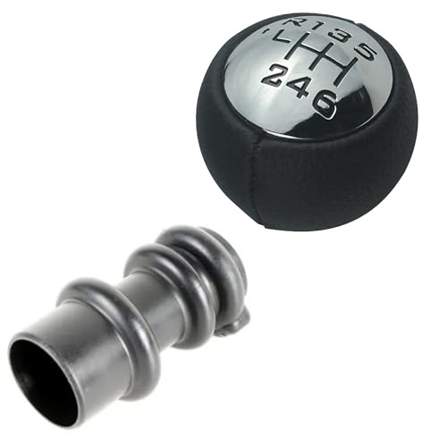 Partsline Pommeau de Levier de Vitesse (6 Vitesses + 1 Arrière) avec Bague compatible avec Berlingo Multispace, C3 II, C4 Picasso, C5 III, C8, DS4, 3008, 307, 308, 407, 5008, 807, Expert - 2403V2