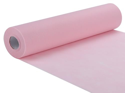 Bloomhüan Vlies Tischläufer Rosa: Tischläufer 30 cm x 25 m - Dekoratives Tischband - für Geburtstage & Hochzeiten Bunte Dekoration zu besonderen Anlässen