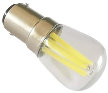 YSJX Lights, Pack of 20, LED Filament Bulb DC12V/24V/48V T22 B15D Warm White Light Marine Bulb(2700K Warm White,48V)