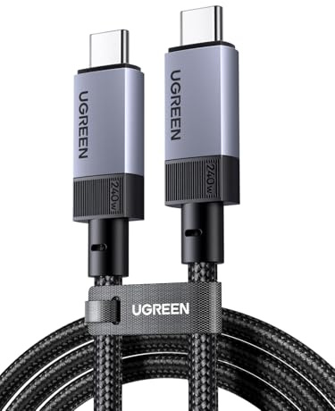 UGREEN Nexode Cable USB Tipo C 240W Vídeo 4K@60Hz USB 3.2 10Gbps (2M) | Type C Carga Rápida PD 3.1, Compatible con Macbook HP, ASUS, iPhone 17 Pro Max Air/16/15, Galaxy S26/S25 Ultra, Monitor.