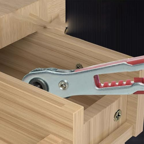 Desiumite 2 chiavi a cricchetto a due vie, 110 mm, in metallo, con design a buco della serratura per una conservazione compatta, compatibile con teste di cacciavite standard