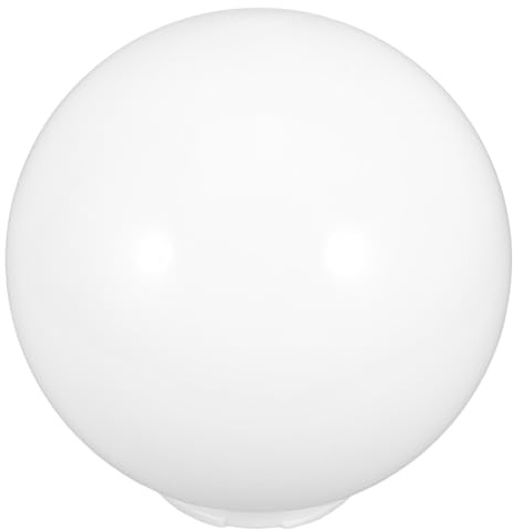 Pantalla de Lámpara Acrílica Lechosa Esférica Orificio 12,5 Cm | Tulipas de Lámparas, Repuesto para Exterior en Patio, Estructura Simple y Fácil de Instalar