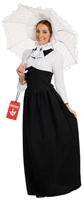 Fun Shack Disfraz Victoriano Mujer, Disfraces Época y Medievales, Vestido Victoriano para Carnaval y Halloween, M