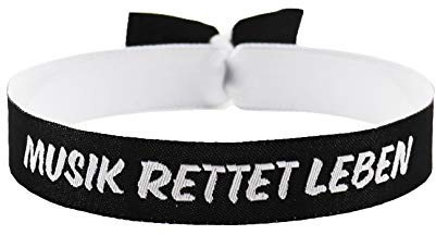 3x Musik rettet Leben Armband Festival Bändchen