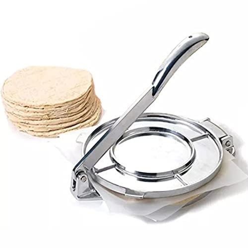 KELUNIS Tortilla Press Maker, Professional Aluminum Die Casting Tortilla Press - Ideal for Wheat & Corn Flour Masa Dough, Heavy Duty, 20Cm/8 Inch