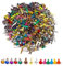 Mini Brads, Metall Musterklammern, für Karten, Scrapbooking，Gemischte Farben, 450 Stück