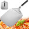 QINERSAW Pala para Pizza con Mango Plegable 63.5 * 32cm Cáscara de Pizza Pala para Pizza Horno Pala para Pizzas Aluminio con 1 Rueda para Cortar Pizza