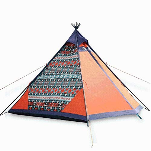 Campingzelt, Outdoor-Zelt, 4 Personen, Dickes Campingzelt, dreieckiges Canvas-Tipi für 4 Jahreszeiten, Wandern, Camping, Winternutzung, dreieckiges Canvas-Tipi, kleine Überraschung