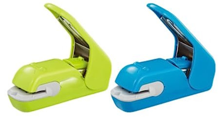 ALLC Tacker Büro Handheftgerät, 5 Blatt, heftbar, Büro-Desktop-Heftgerät for Büro, Zuhause, Schule, tragbar Tragbare Büro Heftgerät (Color : Blue Green, Size : Taille Unique)