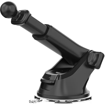 YIANERM Universale Supporto a Ventosa Base Porta Telefonico Auto per il Parabrezza & Cruscotto,Accessori Ventose per Porta Cellulare Auto Compatibile con Sat Nav GPS Dash Cam (Nero)