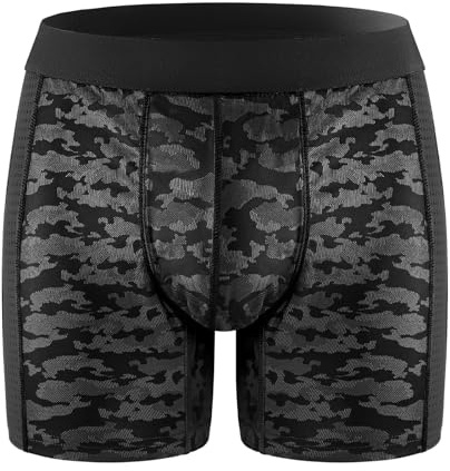 HANSILK Boxer d'Incontinence pour Homme, Slips Lavables et Réutilisables, Pantalon Absorbant Respirant, Confort et Protection Urinaire