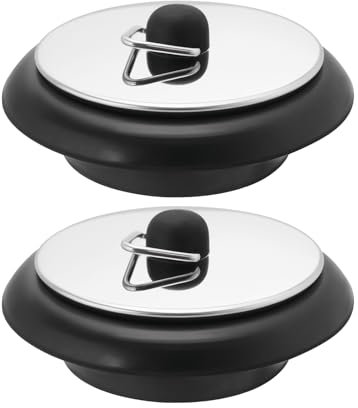 eMagTech 2 Tapones Drenaje de Goma para Cocina 40mm Tapón para Bañera Tapón para Fregadero Tapón Desagüe Adecuado para Aberturas de Fregadero con Orificio de Tapón de 1,4 Pulgadas