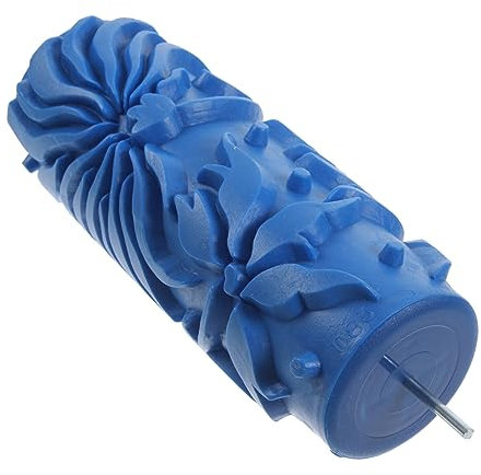 UKCOCO 5-inch Textured Paint Roller Embossed Wall Art Pattern Roller for DIY Decorative Wall Painting Rubber Grain Drywall Texture for Home and Professional Use