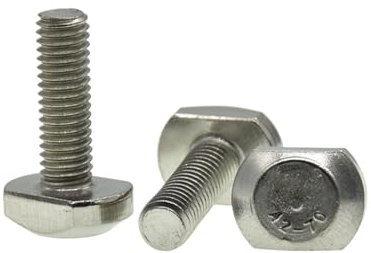 DLNTXFDG M5 M6 M8 M10 Acier Inoxydable T Forme poinçon fraiseuse vis Tige filetée(M8-20mm(2pcs))