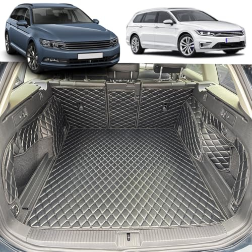 7DEEKEI Kofferraumwanne für VW Passat B8 2014-2024 Variant/Kombi | Kofferraummatte kofferraum schutzmatte
