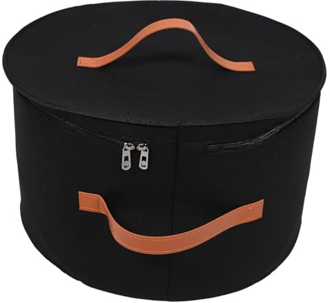 GLEAVI Runde Hut-aufbewahrungsbox Mit Deckel Faltbarer Hut-organizer Für Baseballkappen Und Cowboyhüte Für Reisen Und Heimgebrauch Stauraum Für Mehrere Hüte