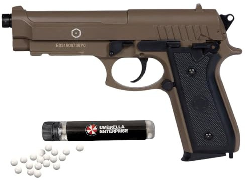 Pistola Softair PT92 a Molla Calibro 6 mm Tan + pallini