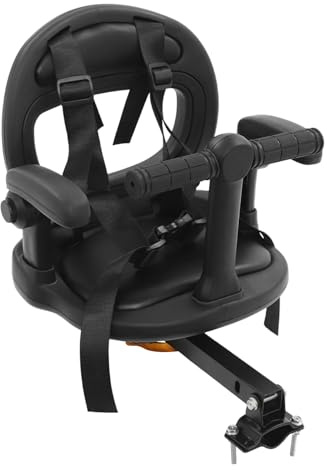 GAOUSD Siege Velo Enfant Avant Siège de Sécurité pour Vélo Avant Enfant Siège de Bicyclette avec Accoudoirs Pliants, Repose Pieds et Dossier,Capacité de Charge 40 kg