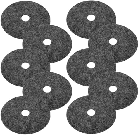 SEWOART Lot de 10 Tapis de Protection pour Plantes Ronds 28 Cm en Tissu Non Tissé Gris, Absorbant L’humidité et Barrière Anti-Mauvaises Herbes pour Jardin, Balcon et Entretien Paysager