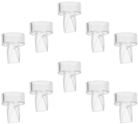 Vannes à Bec de Canard pour Tire-Lait, 10 Pièces en Silicone | Anti-reflux, sans Bavure, pour Collecte du Lait, Accessoires de Pompe Manuelle, Usage Allaitement Parent Bébé
