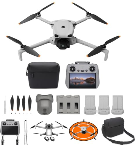 DJI Lito X1 Combo Fly More Bundle, drone con fotocamera 4K, rilevamento degli ostacoli, ActiveTrack, sensore da 1/1,3 pollici, 3 batterie, C0 (Lito X1 Fly More Combo Bundle 4)