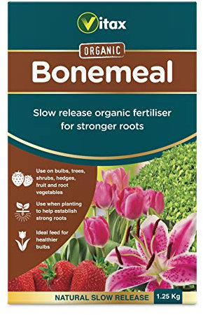 Vitax Bonemeal, Organic Fertiliser, Slow Release, Encourages Healthy Root Development, For All Plants, Vegetables And Fruit Trees- 1.25Kg