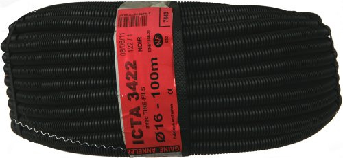 Janoplast JAN007443 Gaine ICTA avec tire fil/lubrifiée 100 m Diamètre 16 mm
