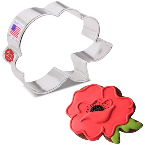 Ann Clark Rose Flower Cookie Cutter, 4 Made in USA