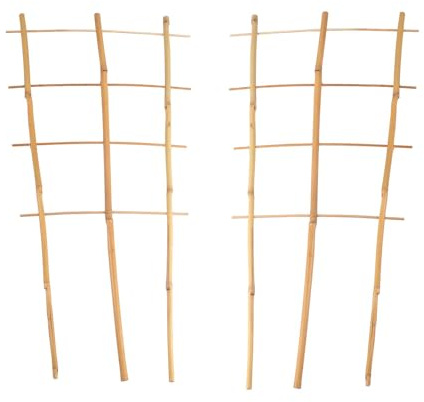 BURI 2X Bambusspalier 60cm Rankhilfe Blumenstütze Rankgitter Kletterhilfe Spalier