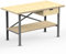 AUPROTEC Profi-Werkbank 1250 x 600 x 850 mm Arbeitsplatte Multiplex 40mm mit 1 Schublade und Ablage Holz Werkbankplatte Massiv Multiplexplatte - Industriequalitäts-Werktisch
