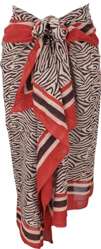 GURU SHOP - Pareo leggero, sarong, panno in cotone stampato a mano, uomo/donna, bianco, cotone, taglia unica, panno stampato, abbigliamento alternativo, Taglia unica