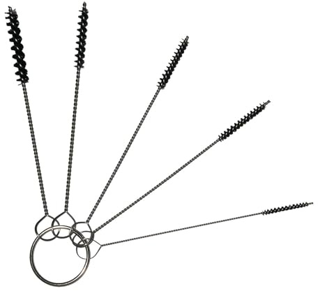 SPARMAX Airbrush-Reinigungsbürsten-Set, 5-teilig, Stahl, Medium