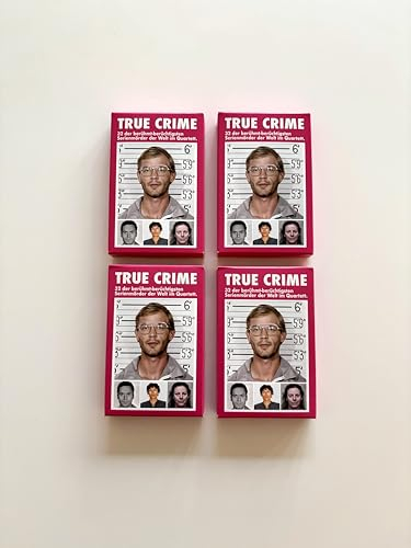 True Crime Quartett - 32 der berühmt-berüchtigtsten Serienmörder der Welt als Kartenspiel | True Crime Spiel | Geschenke für True Cime Fans | Wahre Verbrechen | 2. überarbeitete Auflage 2025