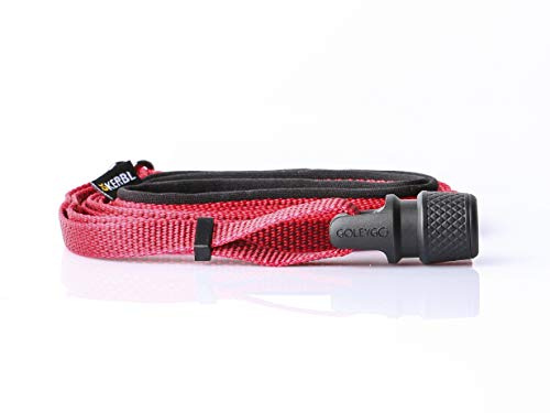 Kerbl GoLeyGo 2.0 Flat Hundeleine mit Klick Magnetverschluss, inkl. Adapter-Pin, S Rot