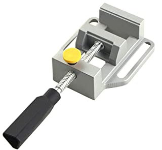 Mini Drill Bench Vise Aluminum Alloy Flat Vise Mini Vice Flat Pliers Bench Clamp for Drill Press Stand Bench Drill Electric Drill Woodworking Tool