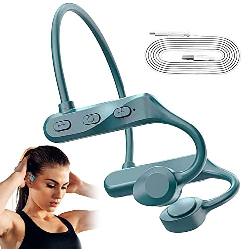 Yajimsa Cuffie a conduzione ossea - Auricolari Sportivi 5.0-8 Ore di Riproduzione, Auricolari Wireless Resistenti all'Acqua per Allenamento, Corsa, Palestra, Escursionismo, Ciclismo
