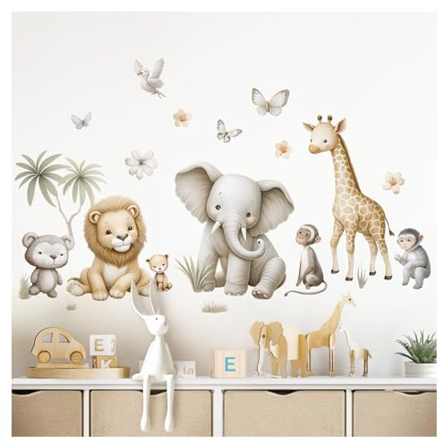 Little Deco Wandtattoo Safaritiere Elefant Giraffe DL5024 L
