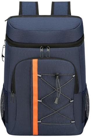 Aymzbd Kühlrucksack, Kühltasche, Rucksack-Kühler, reflektierender Lunch-Rucksack, Strandkühler für Picknicks, Reisen, Wandern, Park, Tagesausflüge, Blau