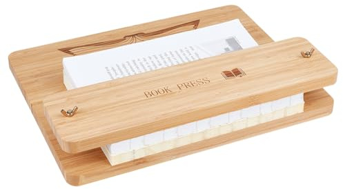 OLYCRAFT 1 Satz/6 Stück Buchbindewerkzeuge Set Holz Buchbinderei Presse Kit handgefertigte Buchbindewerkzeuge Buchbindeset mit Holzbrett Mutter Scerw für Papier DIY Handwerk Buchbindereibedarf