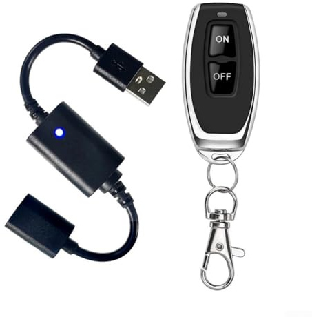 HpLive USB LED Dimmer DC 5V USB Funk Fernbedienung Schalter Treiber Netzteil für LED-Streifen, Leselampen, Lüfter, 433.92MHz, 20-50m Reichweite(P30-1)