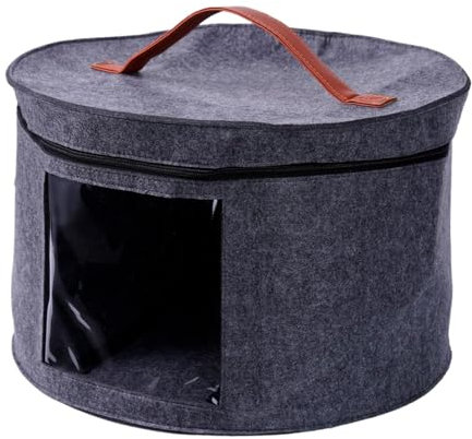 Hutschachtel-Organizer – Runde Hutschachteln, Runde Reise-Hutschachteln, Faltbare Hut-Aufbewahrungstasche | Staubdichter Deckel, Große Hut-Aufbewahrungsbox, Reise-Hutboxen Für Damen Und Herren, Geeign