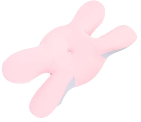 Fdit Cuscino per Collo Cervicale in Memory Foam, Cuscino di Supporto a Base di Supporto in Fibra di Nylon in Fibra Lenta per il Sonno Posteriore dello Stomaco laterale. (PINK)