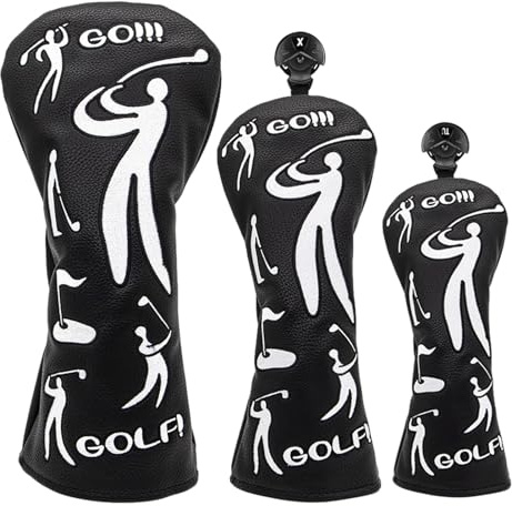 Coperture per mazze da golf da uomo, per putter, divertenti coperture per mazze da golf, per uomini e donne, principianti, per interni ed esterni