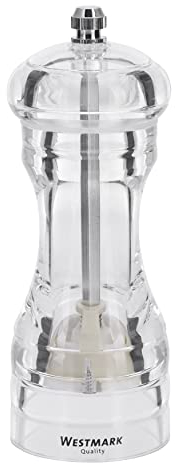 Westmark Molinillo de sal y pimienta, Con molino de cerámica, Plástico, Acrílico, Transparente, 63532260