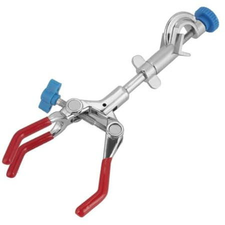 TOPINCN Labor Klemme 3 Zinke Finger Style Clip Einstellbar Schwenken Erweiterung Flasche Klemme Lab Reagenzglas Kondensator Laborhalter MEHRWEG VERPACKUNG