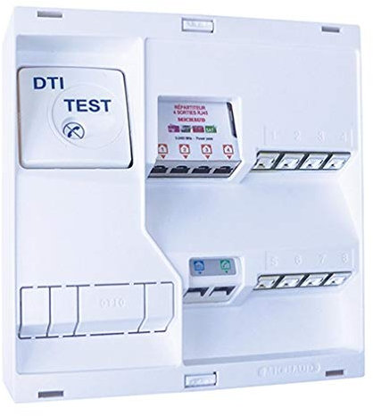 Tableau de communication NÉO - Grade 2TV 8 RJ45 DTI + filtre TV 4S