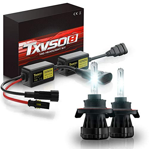 ZH-VBC H13 12V 55W Xenon Lampen, Xenon HID Conversion Kit Scheinwerfer, Hell Weiß Xenon Look Ersatz Scheinwerfer Halogen Auto Lampe, 6000K/8000K/10000K/12000K,6000K